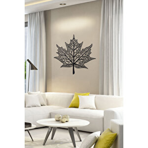 Meşe Yaprağı Ev & Ofis Metal Duvar Tablosu - 56 x 59 Cm