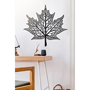 Meşe Yaprağı Ev & Ofis Metal Duvar Tablosu - 56 x 59 Cm