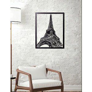 Eyfel Kulesi Ev & Ofis Metal Duvar Tablosu - 39 x 49 Cm