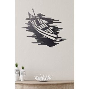 Kayık Ev & Ofis Metal Duvar Tablosu - 41 x 49 Cm
