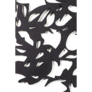 3 Parça Ağaç Ev & Ofis Metal Duvar Tablosu - 99 x 136 Cm