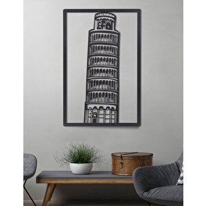 Pisa Kulesi Ev & Ofis Metal Duvar Tablosu - 46 x 69 Cm