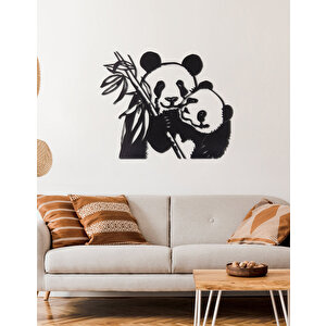 Panda Ev & Ofis Metal Duvar Tablosu - 57 x 69 Cm
