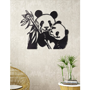 Panda Ev & Ofis Metal Duvar Tablosu - 57 x 69 Cm