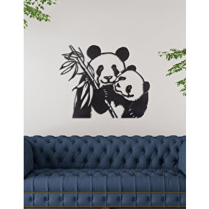 Panda Ev & Ofis Metal Duvar Tablosu - 57 x 69 Cm