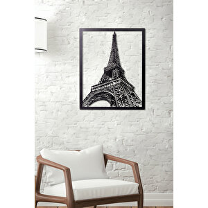 Eyfel Kulesi Ev & Ofis Metal Duvar Tablosu - 47 x 59 Cm