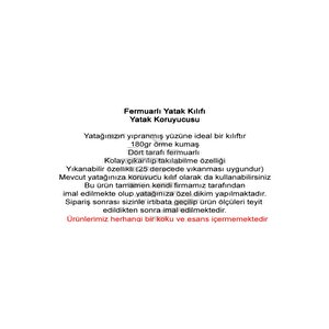 Kılıf Nano 80x160 Yatak Kılıfı Koruyucusu Yatak Örtüsü Fermuarlı Kılıf Kapitone