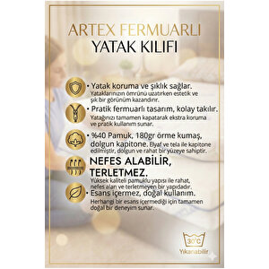Kılıf Aloe 90x200 Yatak Kılıfı Koruyucusu Yatak Örtüsü Fermuarlı Kılıf Kapitone