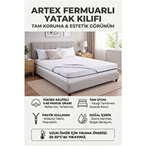 Kılıf 150x200 Yatak Kılıfı Koruyucusu Fermuarlı Kılıf Yatağa Özel Üretim