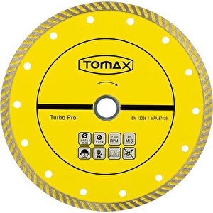 Tomax Turbo Pro 115x22.2mm Granit Mermer Taş Beton Fayans Kesici