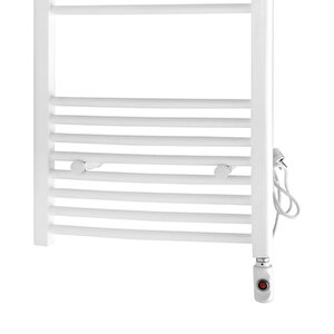 Toprak Havlupan 40/100 Cm 14 Borulu Beyaz Renk 400 Watt On/off Butonlu Elektirikli Havlupan Radyatör Banyo Havlu Peteği