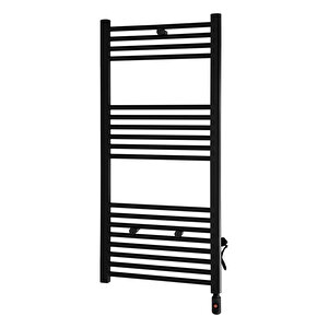 Toprak Havlupan 40/100 Cm 14 Borulu Siyah Renk 400 Watt On/off Butonlu Elektirikli Havlupan Radyatör Banyo Havlu Peteği