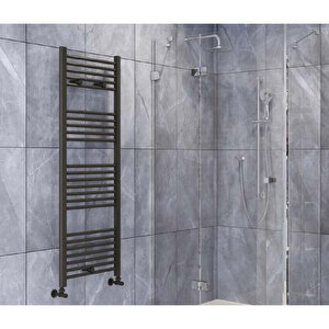 Toprak Havlupan 60/70 Cm 10 Borulu Siyah Renk Havlupan Radyatör + 2 Adet Vana + 2 Adet Boru Gi̇zleme Aparati + Montaj Seti̇