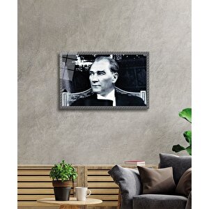 Atatürk Cam Tablo 50x70 cm