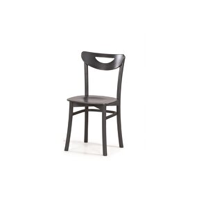 Mi̇lano Masa + Alman Sandalye, Di̇kdörtgen, Beyaz Antrasi̇t, 125x80