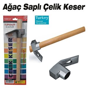 Topshop 09127 Ağaç Saplı Çelik Keser