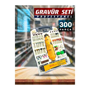 Çok Amaçlı Devir Ayarli 331pcs Hobi Gravür Delme, Parlatma,pas Sökme Menegene Camoyma Combo Set