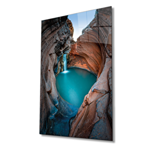 Doğa Şelalecam Tablo, Nature Waterfall 50x70 cm