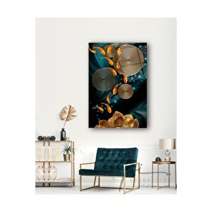 Gold Balıklar Cam Tablo 50x70 cm