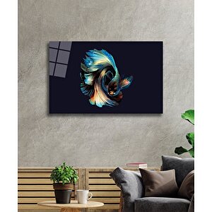 Balık Cam Tablo Colorful Fish 36x23 cm