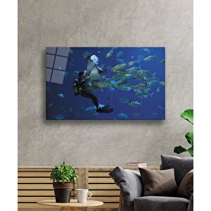 Dalgıç Balık Sualtı Diver Fish Underwater 36x23 cm