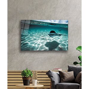 Balıksualtı Cam Tablo 36x23 cm