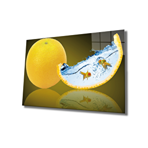 Limon Ve Balık Limon And Fish Futuristic 90x60 cm