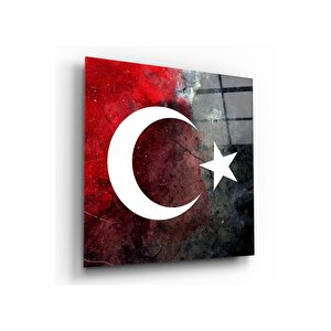 Bayrak Cam Tablo 30x30 cm