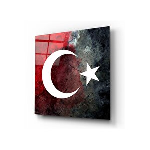 Bayrak Cam Tablo 30x30 cm