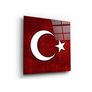 Bayrak Cam Tablo 50x50 cm