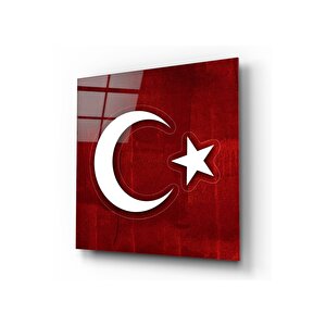 Bayrak Cam Tablo 50x50 cm