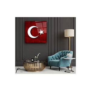 Bayrak Cam Tablo 30x30 cm