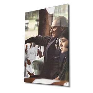Atatürk Cam Tablo 50x70 cm