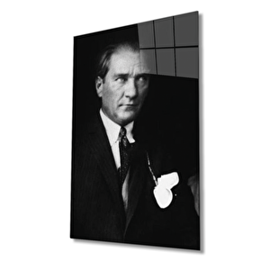 Atatürk Cam Tablo 36x23 cm