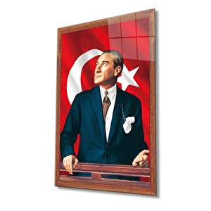 Atatürk Cam Tablo 50x70 cm
