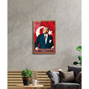 Atatürk Cam Tablo 50x70 cm