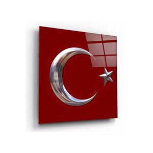 Bayrak Cam Tablo 30x30 cm