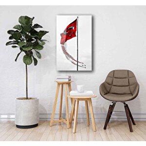 Bayrak Cam Tablo 90x60 cm