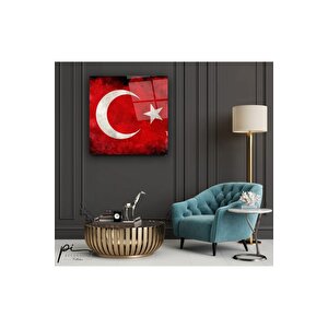 Bayrak Cam Tablo 30x30 cm