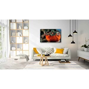 Turuncu Balıklar Cam Tablo Orange 36x23 cm