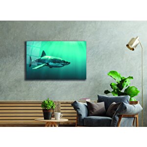 Köpek Balığıcam Tablo 36x23 cm