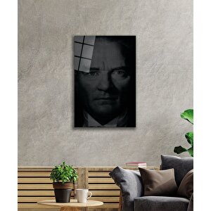 Atatürk Cam Tablo 90x60 cm