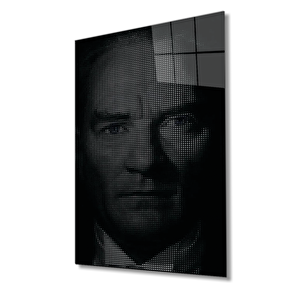 Atatürk Cam Tablo 36x23 cm