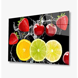 Meyve Cam Tablo 90x60 cm