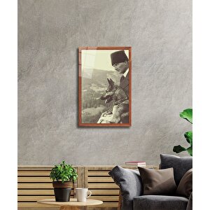 Atatürk Cam Tablo 36x23 cm