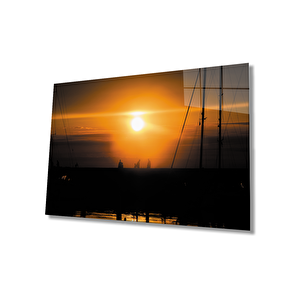 Gün Batımı Cam Tablo Sunset Table 50x70 cm