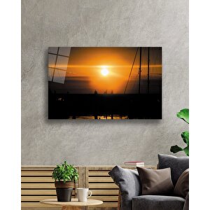 Gün Batımı Cam Tablo Sunset Table 50x70 cm