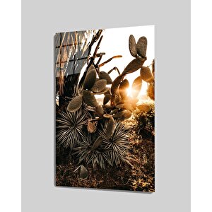 Gün Batımı Işık Cam Tablo 90x60 cm
