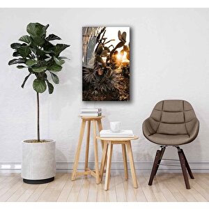 Gün Batımı Işık Cam Tablo 50x70 cm