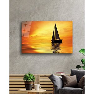 Gün Batımı Yelkenli Sunset Sail Table 50x70 cm